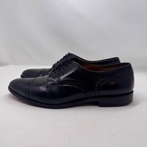 Allen Edmonds Sanford cap-toe derby dress shoes in black leather Men's 12 D